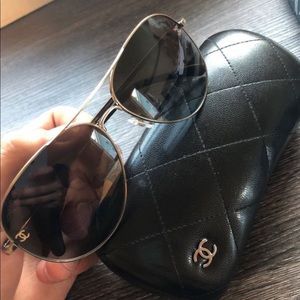 Chanel aviator sunglasses